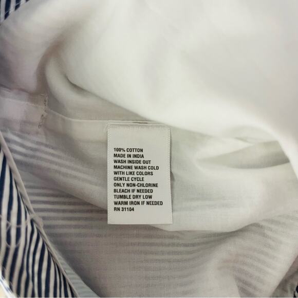 NEW Crown & Ivy blue white striped tie coastal nautical preppy shorts 16 - Picture 5 of 6